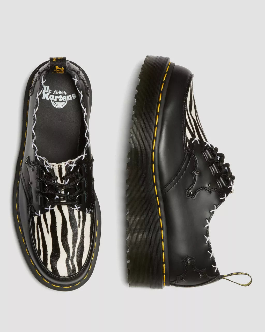 DR MARTENS Ramsey 3-eye Leather Platform Creepers