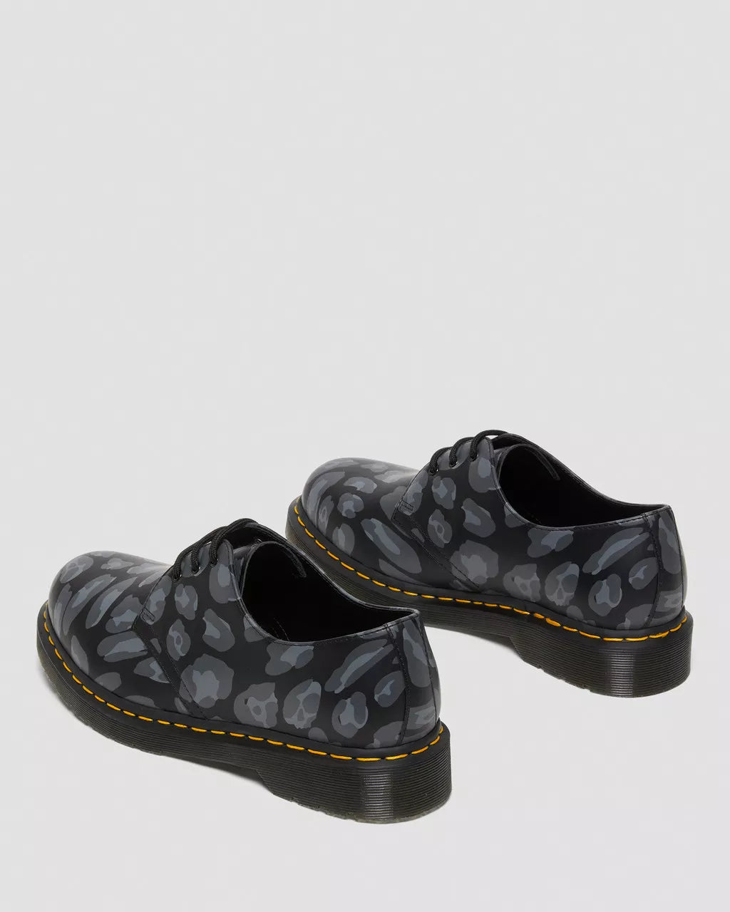 DR MARTENS 1461 Distorted Leopard Print Shoes