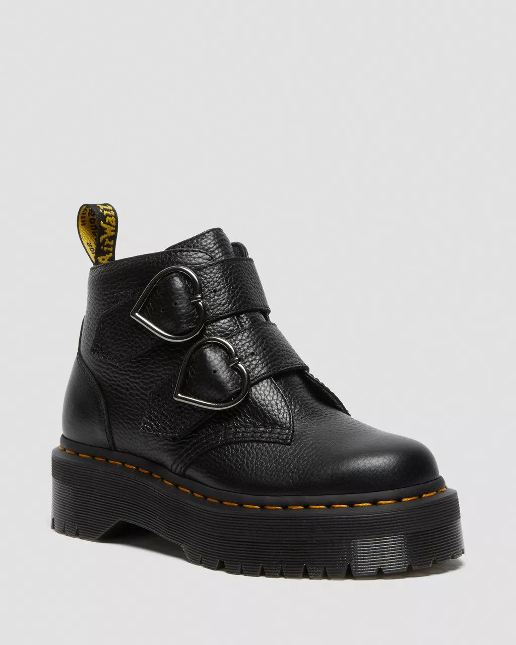 DR MARTENS Devon Heart Leather Platform Boots