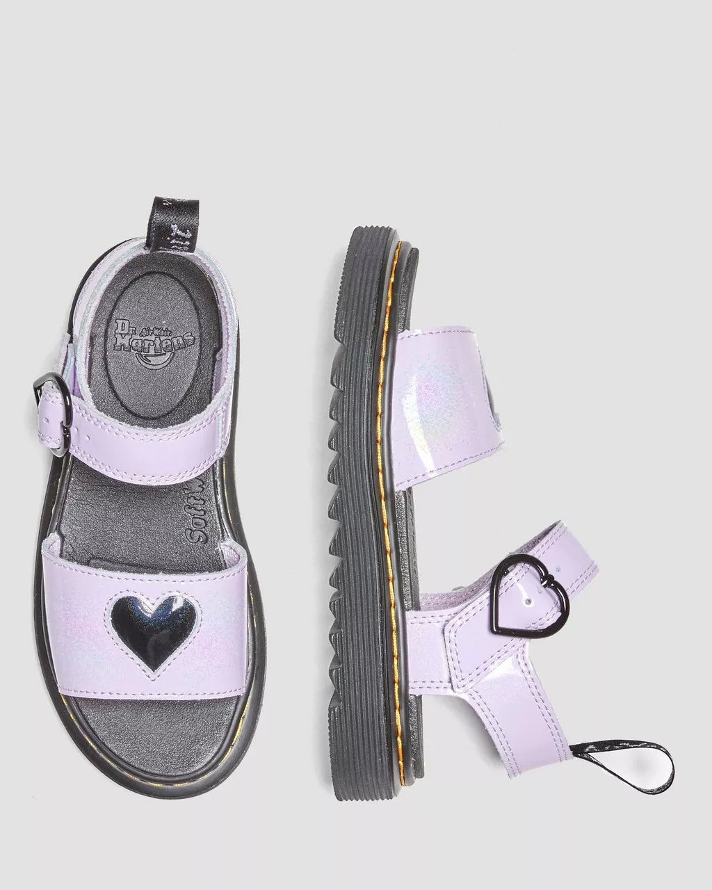 Junior Marlowe Galaxy Shimmer Heart Sandals