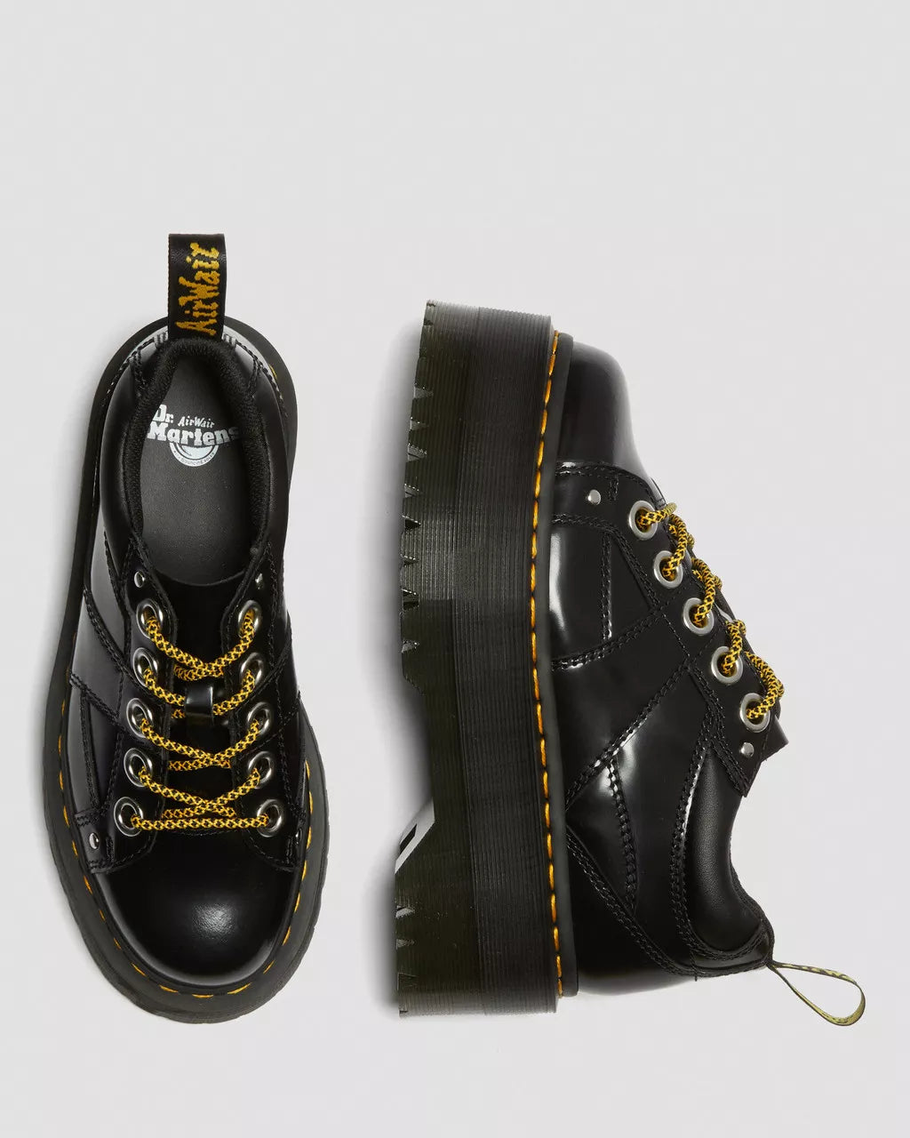 DR MARTENS 5-Eye Max Buttero Leather Platform Shoes