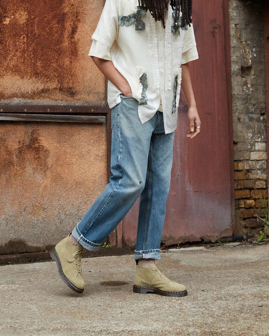 DR MARTENS Church Desert Oasis Suede Monkey Boots