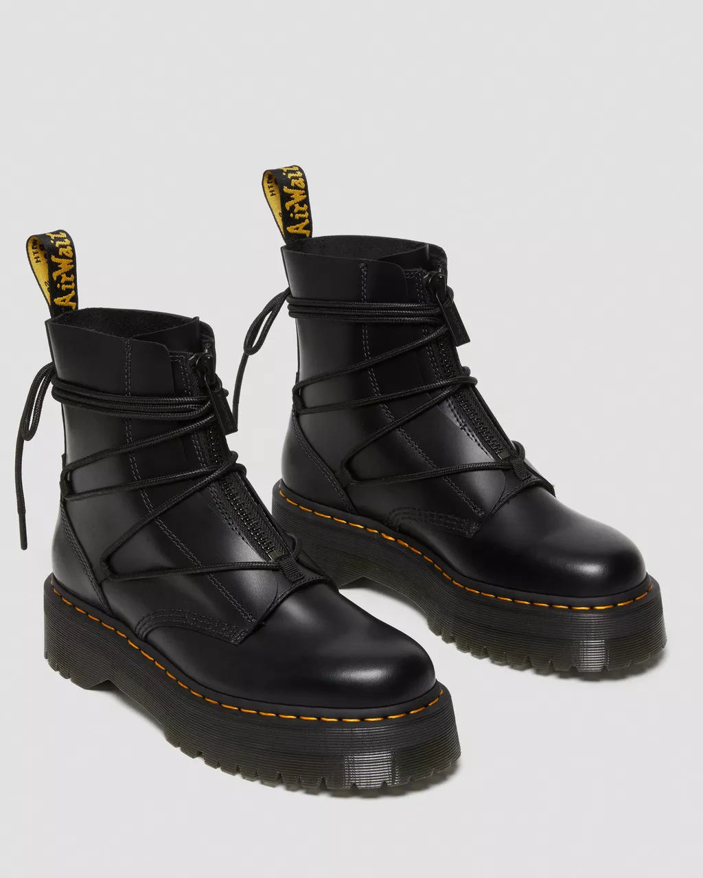 DR MARTENS Jarrick II Laced Leather Platform Boots