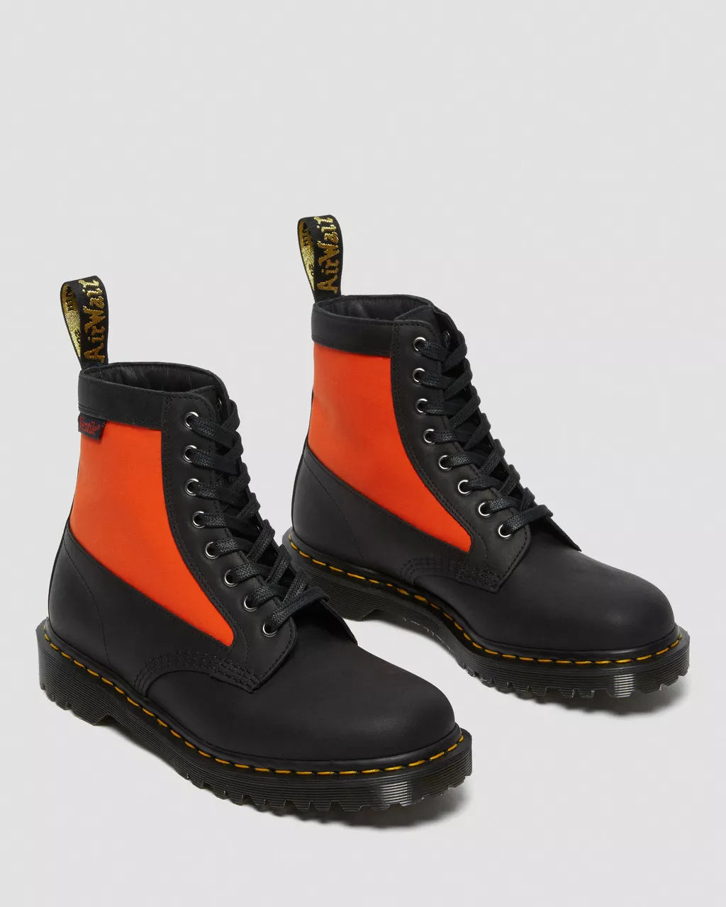 DR MARTENS 1460 Panel Leather &amp; Ventile&reg; Ankle Boots