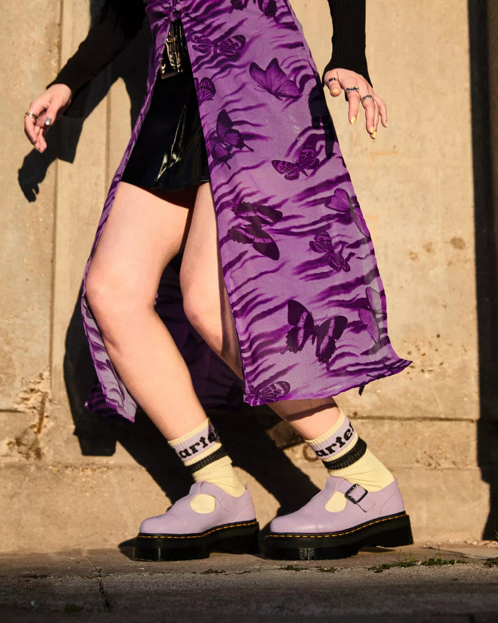 DR MARTENS Bethan Pisa Leather Platform Mary Jane Shoes