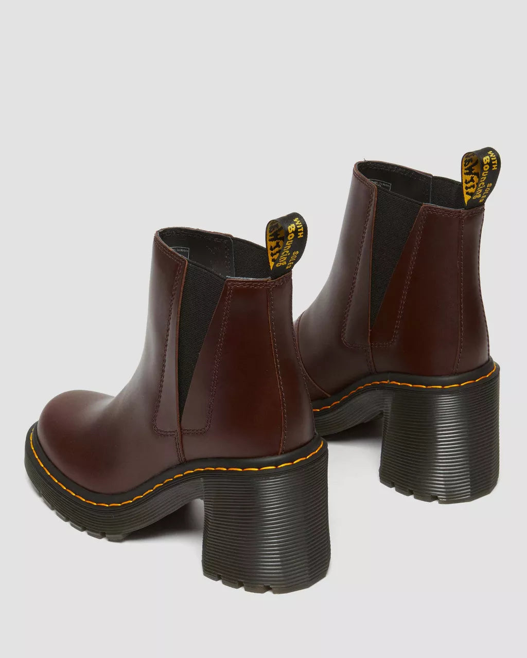 Spence Leather Flared Heel Chelsea Boots