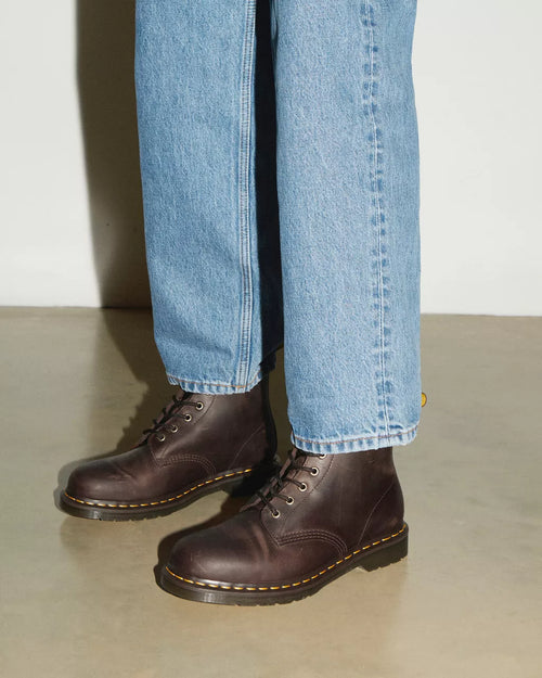 101 Crazy Horse Leather Ankle Boots