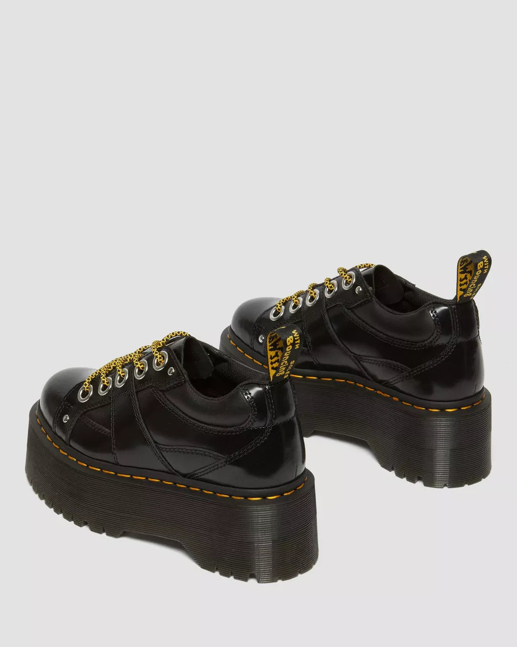 DR MARTENS 5-Eye Max Buttero Leather Platform Shoes