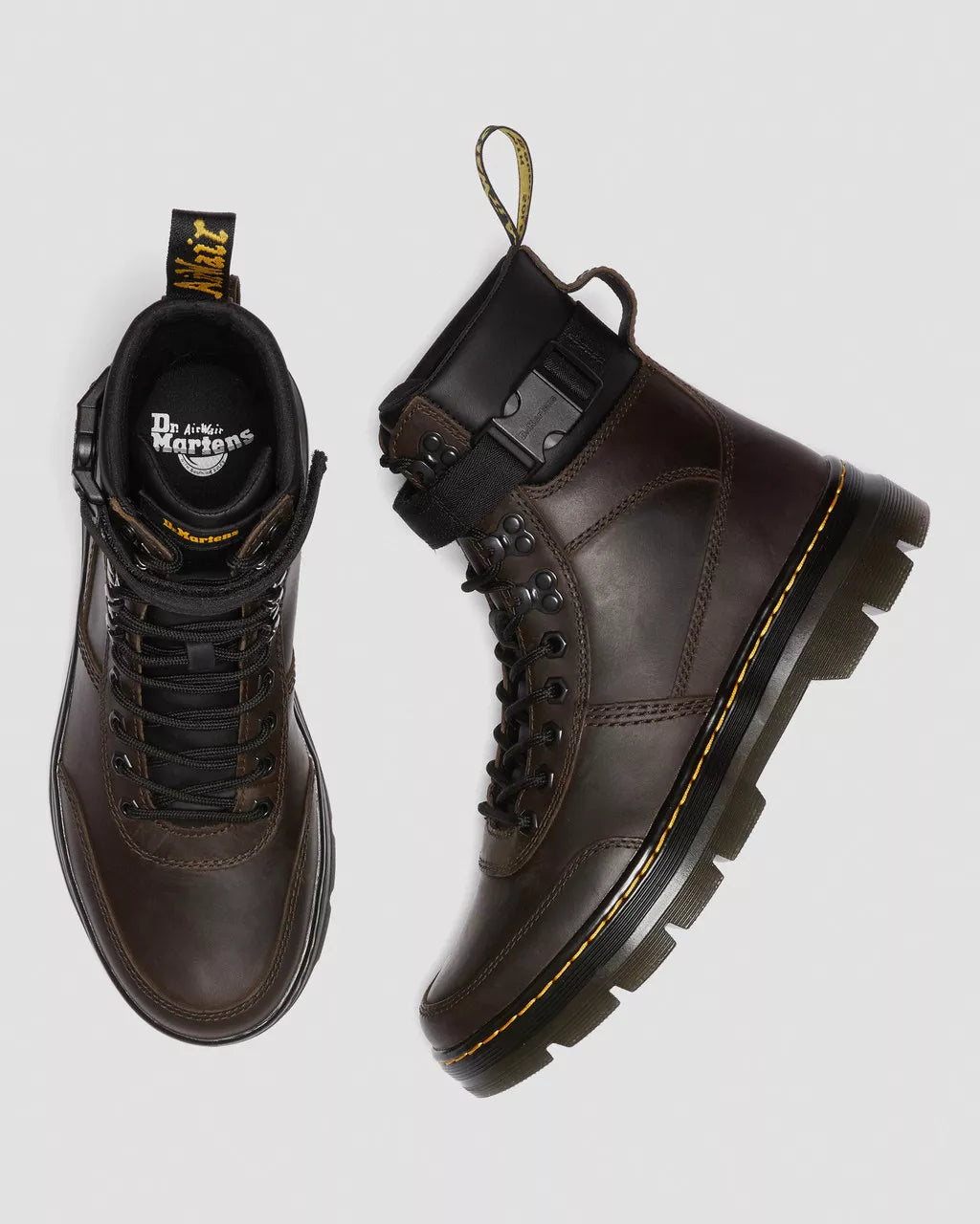 DR MARTENS Combs Tech Crazy Horse Leather Casual Boots