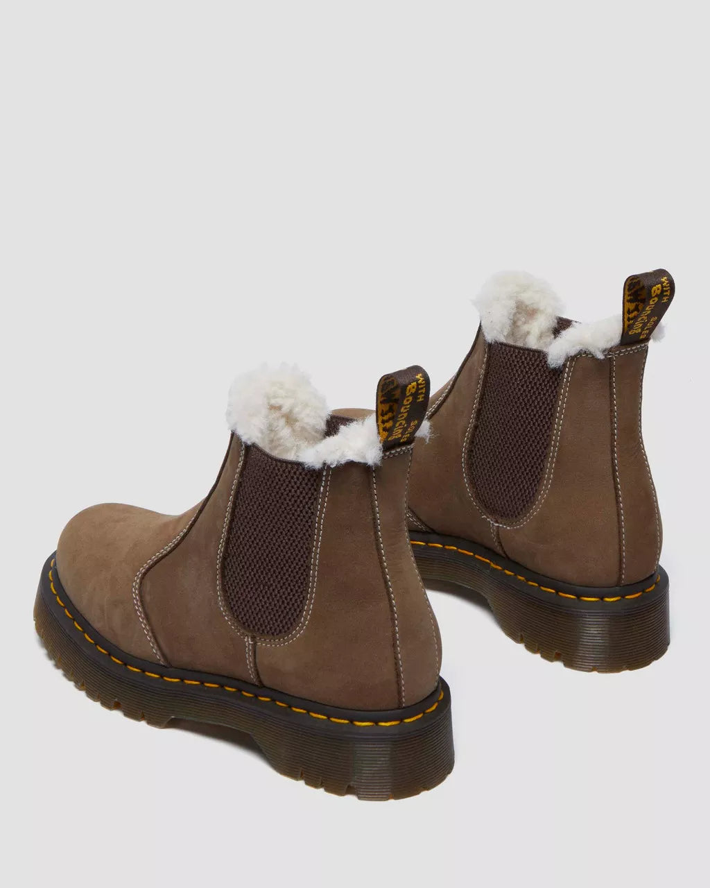 2976 Bex Faux Fur-Lined Platform Chelsea Boots