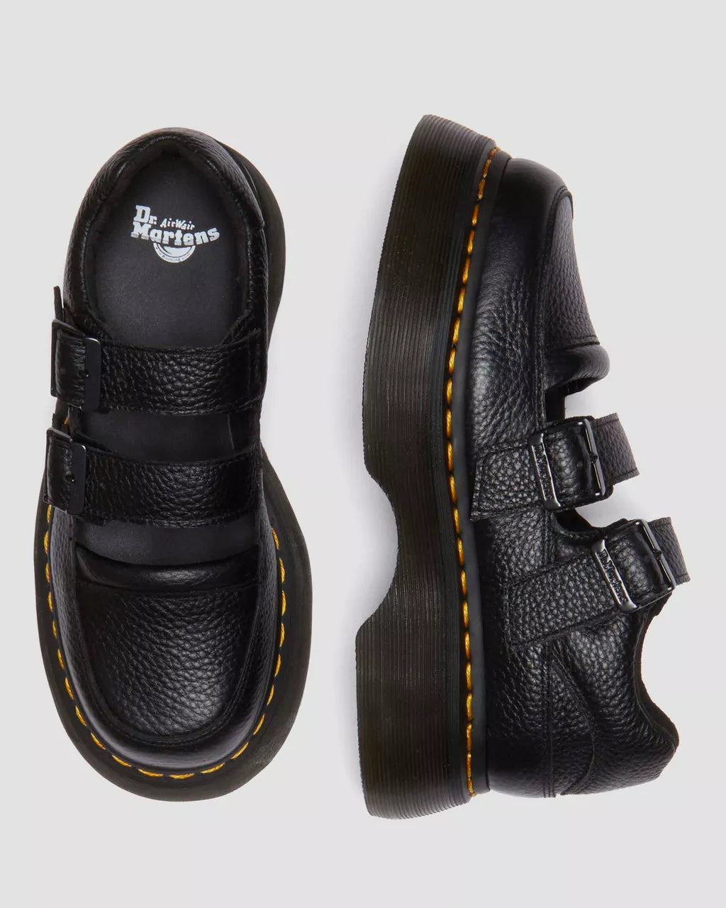 Buzz Milled Nappa Leather Mary Jane Shoes