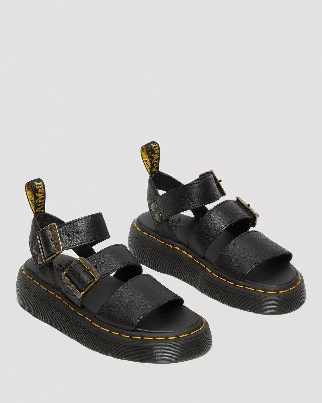 Gryphon Quad Leather Platform Sandals