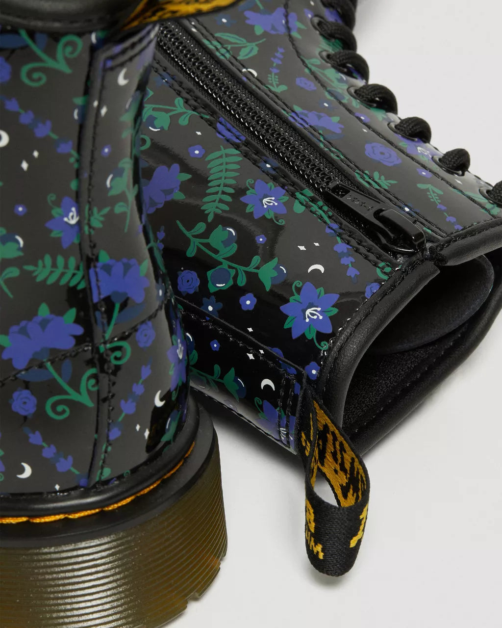 Junior 1460 Mystic Floral Patent Lace Up Boots