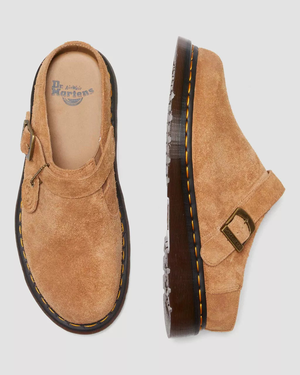 DR MARTENS Isham Desert Oasis Suede Mules