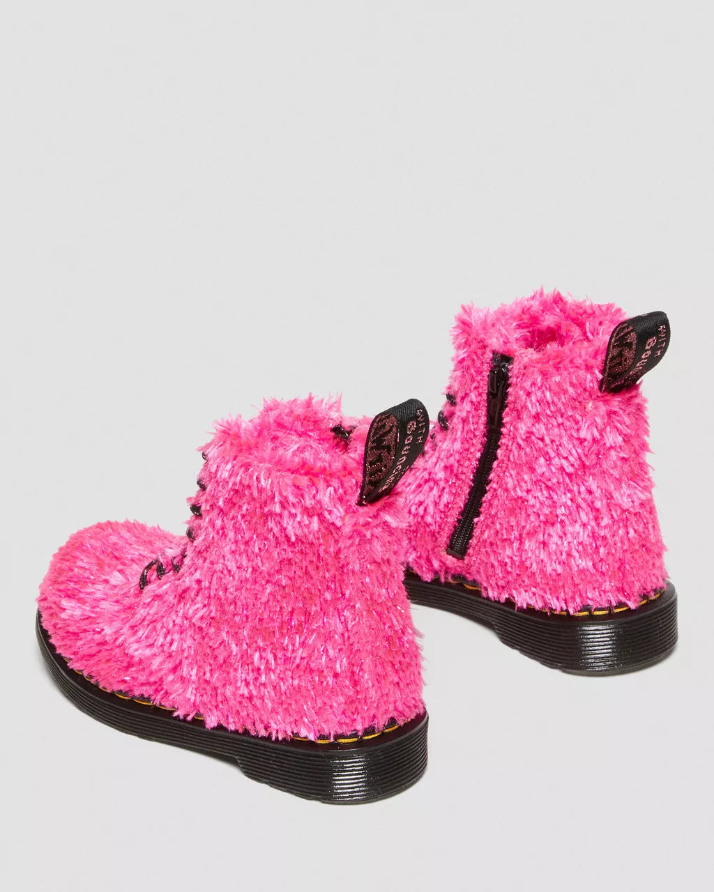 Toddler 1460 Pascal Tinsel Fur Lace Up Boots
