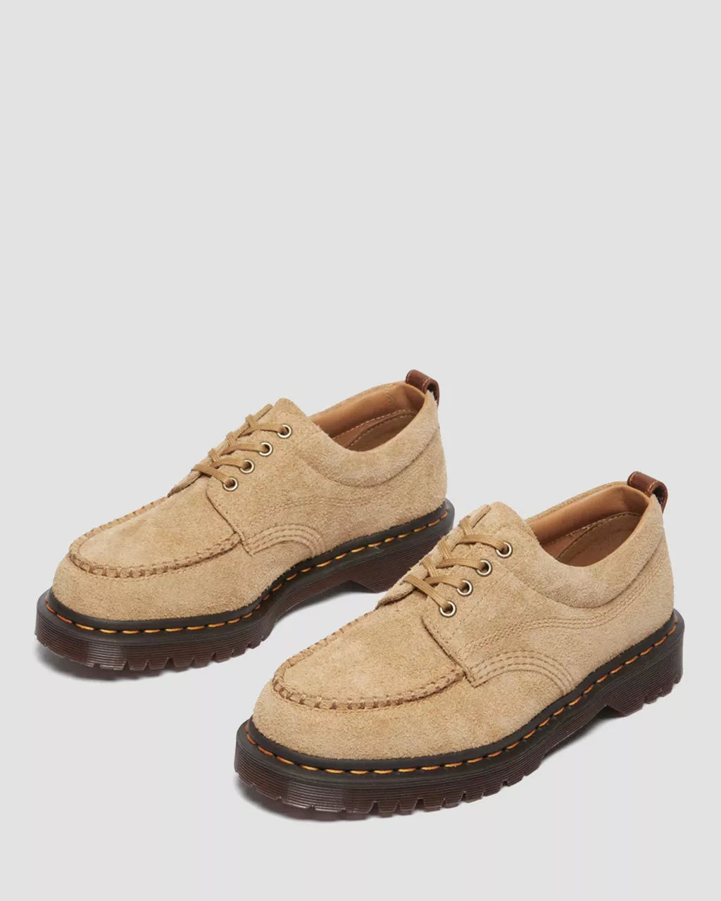 DR MARTENS Lowell Suede Moc Toe Shoes