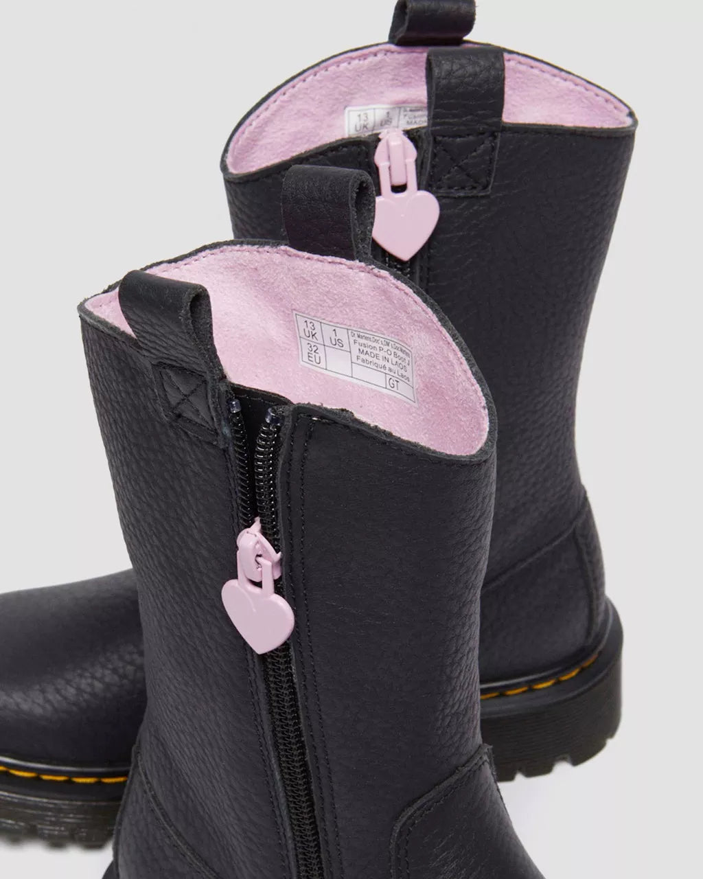 DR MARTENS Junior Bex Heart Pull-On High Boots