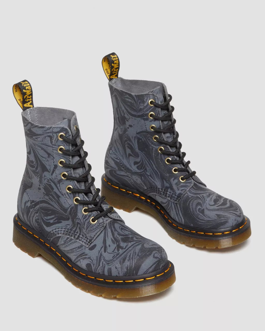 DR MARTENS 1460 Pascal Marbled Suede Lace Up Boots