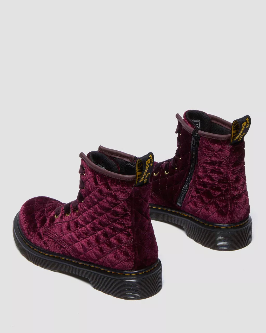 DR MARTENS Junior 1460 Velvet Lace Up Boots