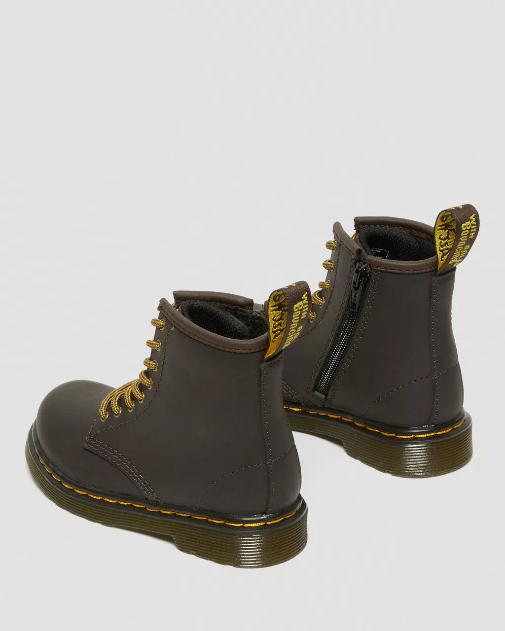 DR MARTENS Toddler 1460 Wildhorse Leather Lace Up Boots