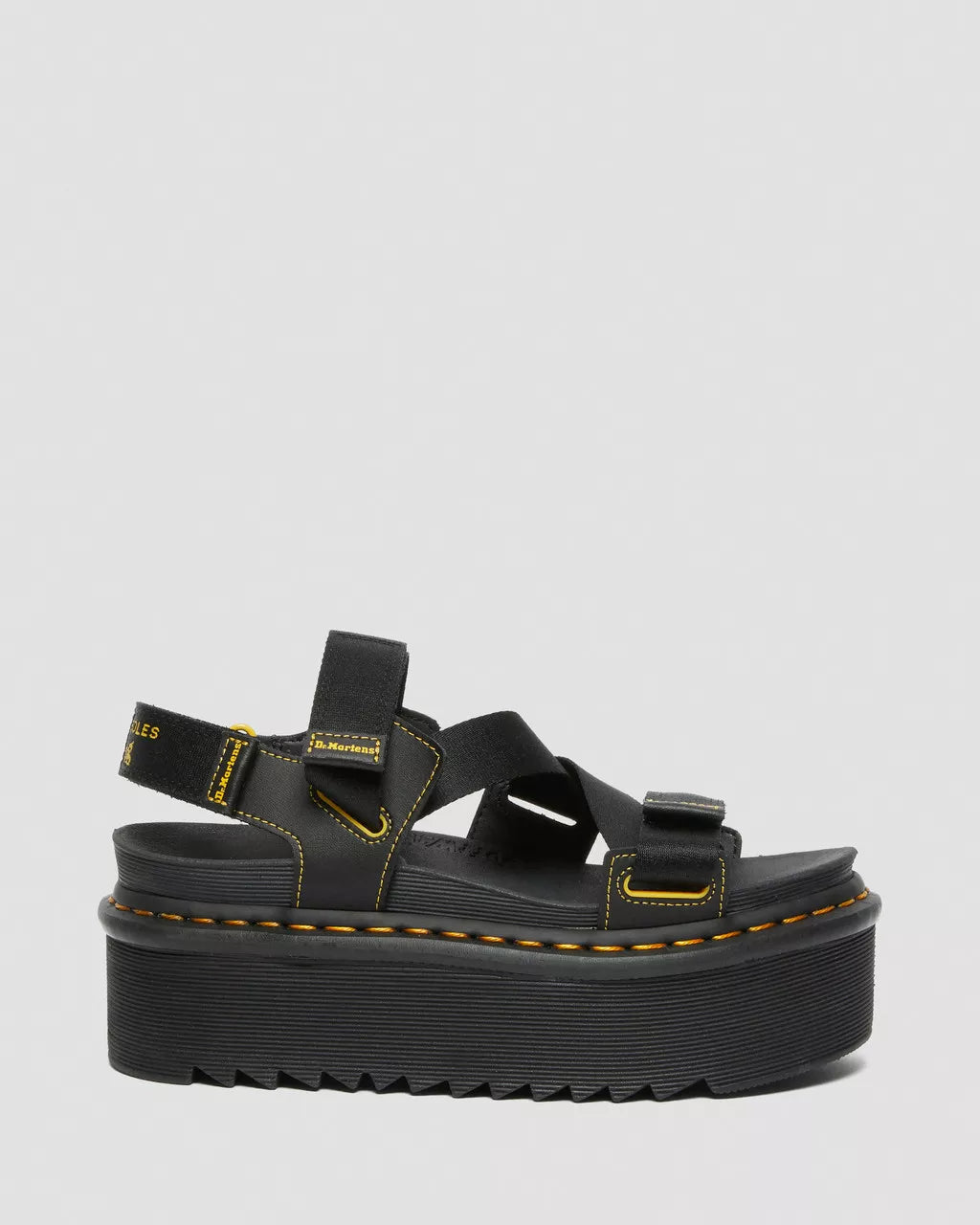 DR MARTENS Kimber Logo Webbing Strap Sandals