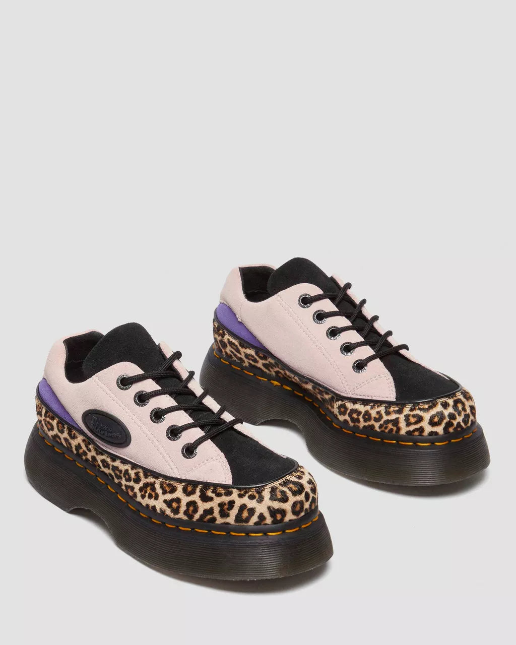 Buzz 5-Eye Leopard And Suede  Shoes