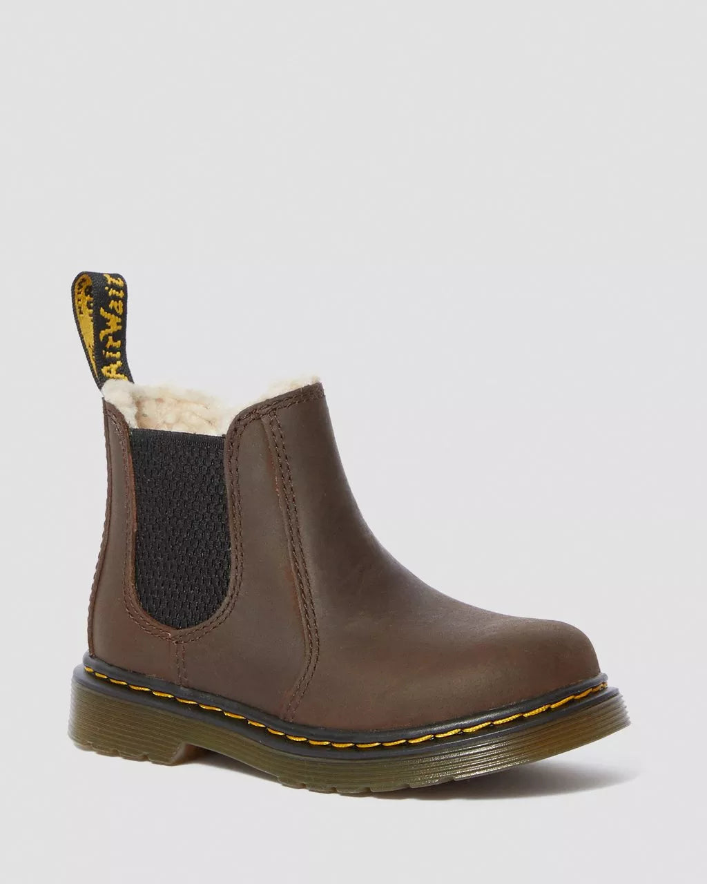 DR MARTENS 2976 LEONORE TODDLER FAUX FUR LINED BOOTS