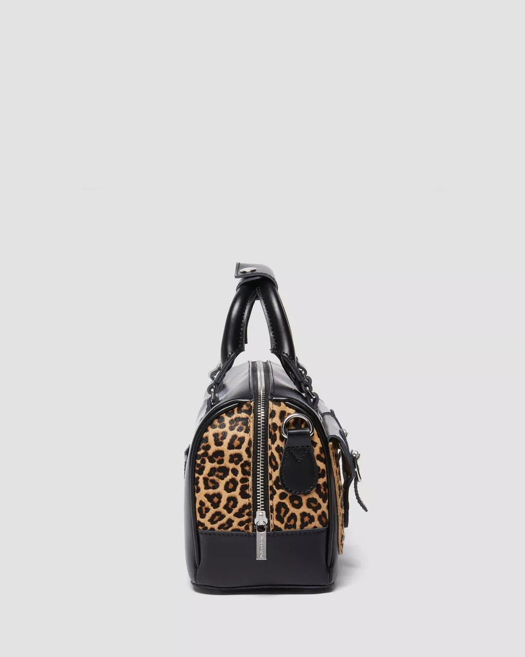 DR MARTENS Leopard Print Hair-On Top Handle Bag