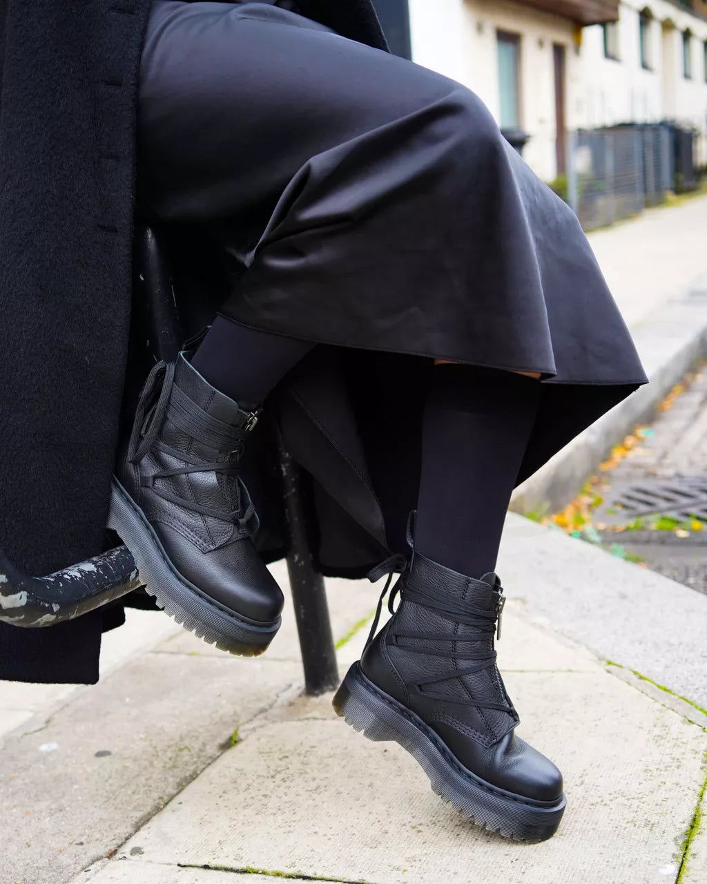 Jarrick II Laced Leather Platform Boots