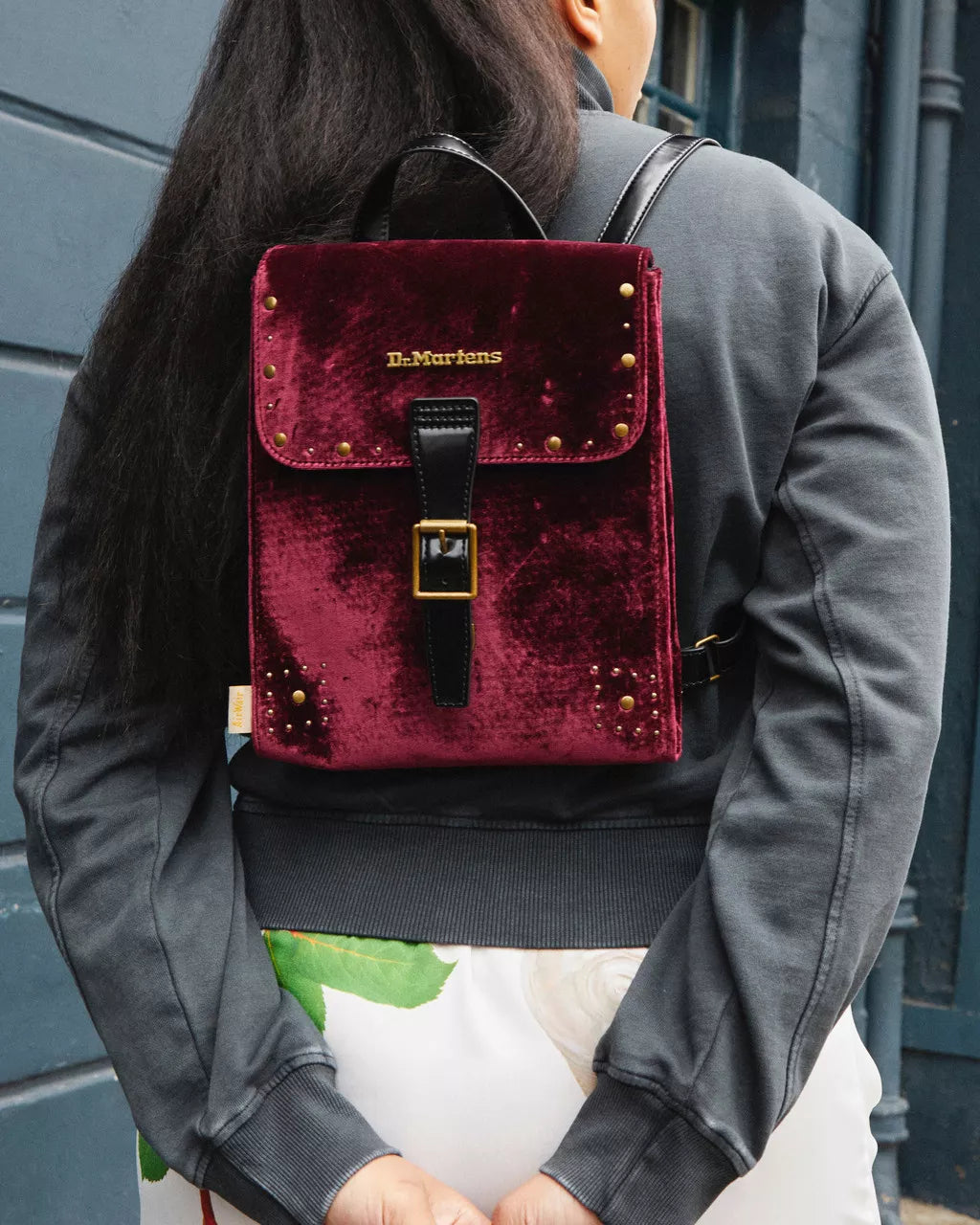 DR MARTENS Mini Velvet Backpack