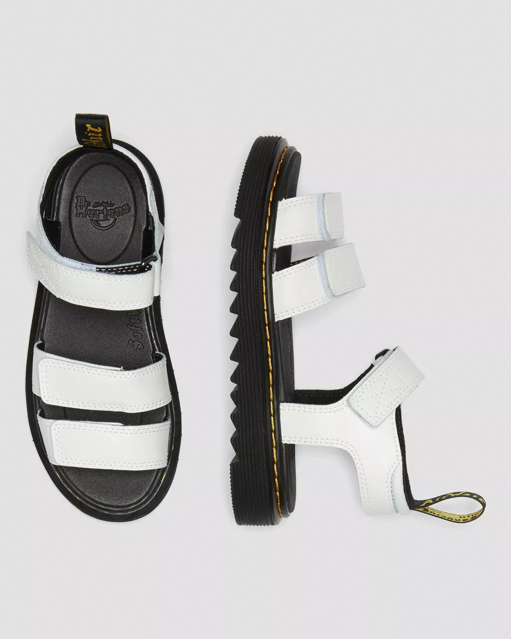 DR MARTENS Junior Klaire Leather Strap Sandals