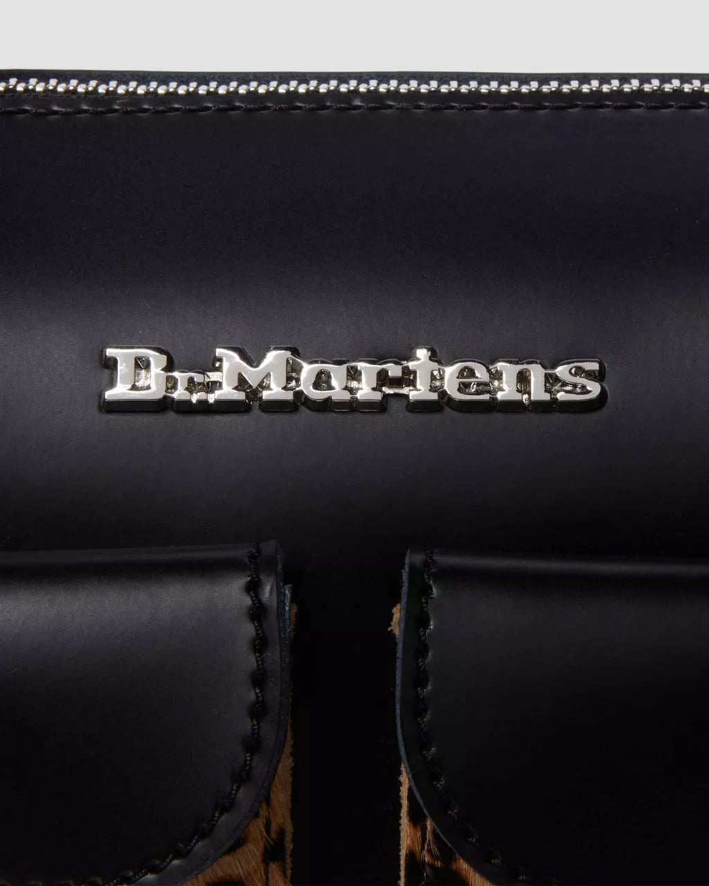 DR MARTENS Leopard Print Hair-On Top Handle Bag