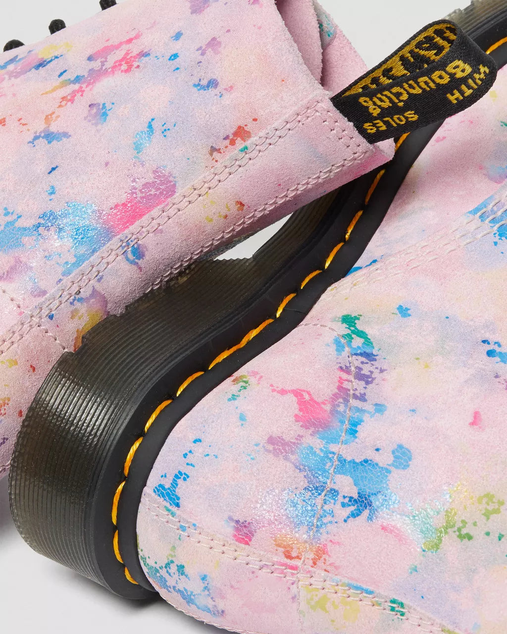 DR MARTENS 1460 Pascal Rainbow Suede Lace Up Boots