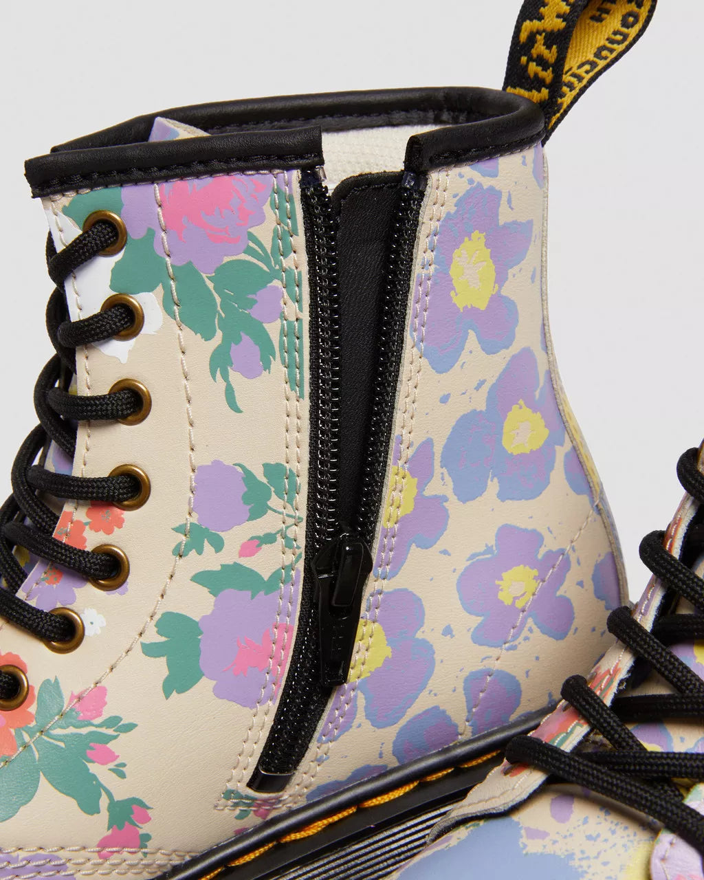 Junior 1460 Floral Mash Up Hydro Leather Lace Up Boots