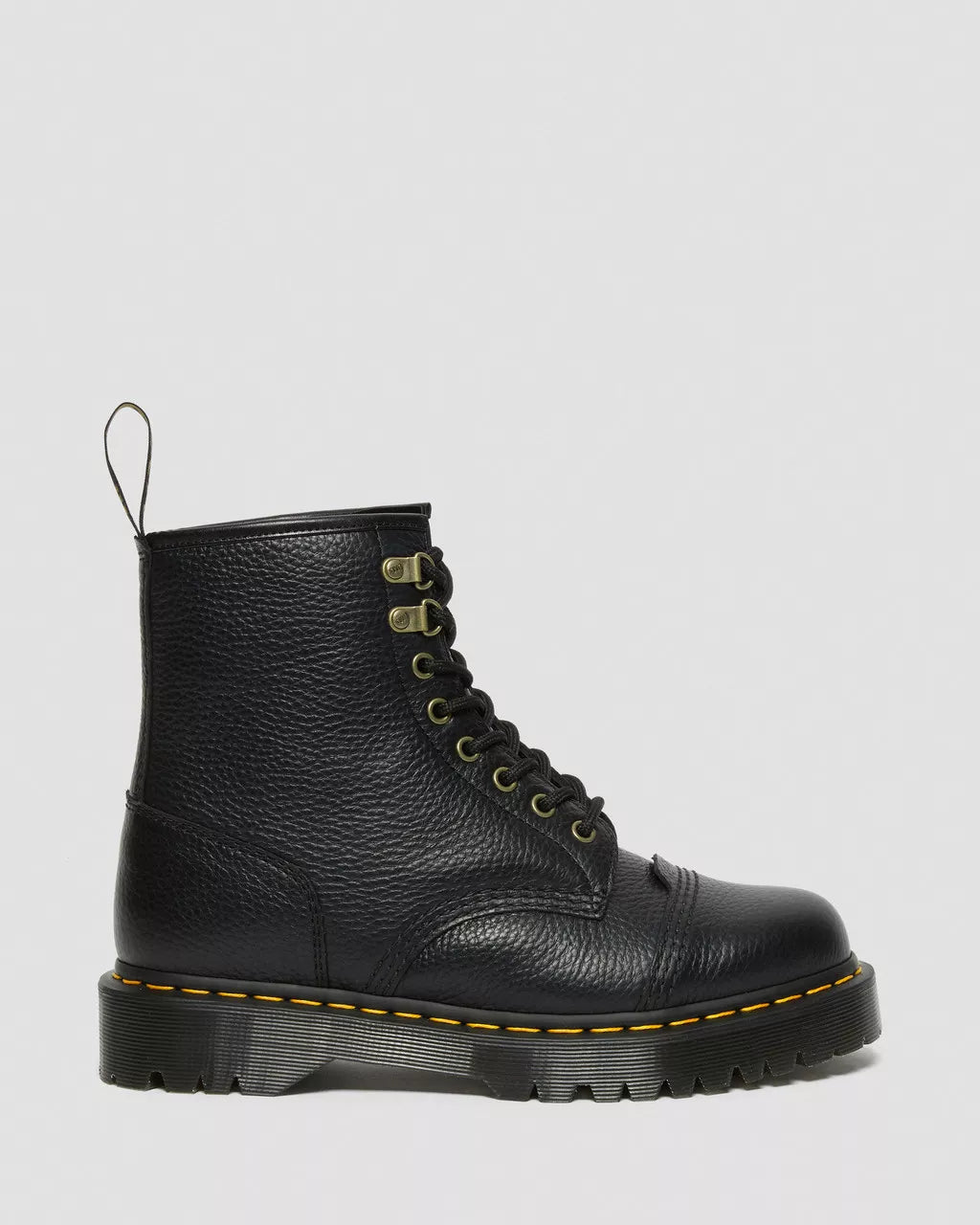 DR MARTENS 1460 Bex Faux Fur-Lined Leather Lace Up Boots
