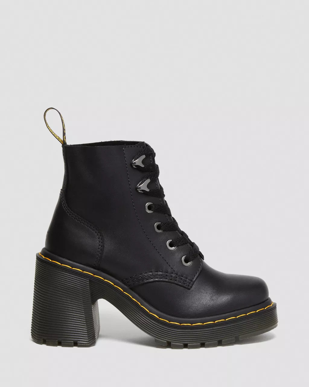 Jesy Sendal Leather Heels Black