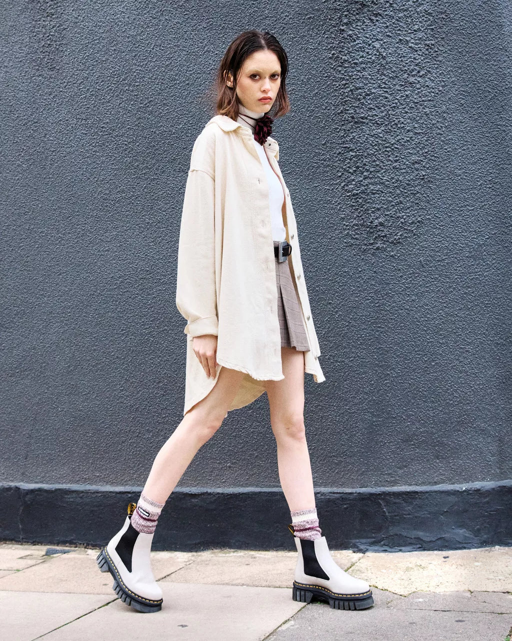DR MARTENS Audrick Nappa Lux Leather Platform Chelsea Boots