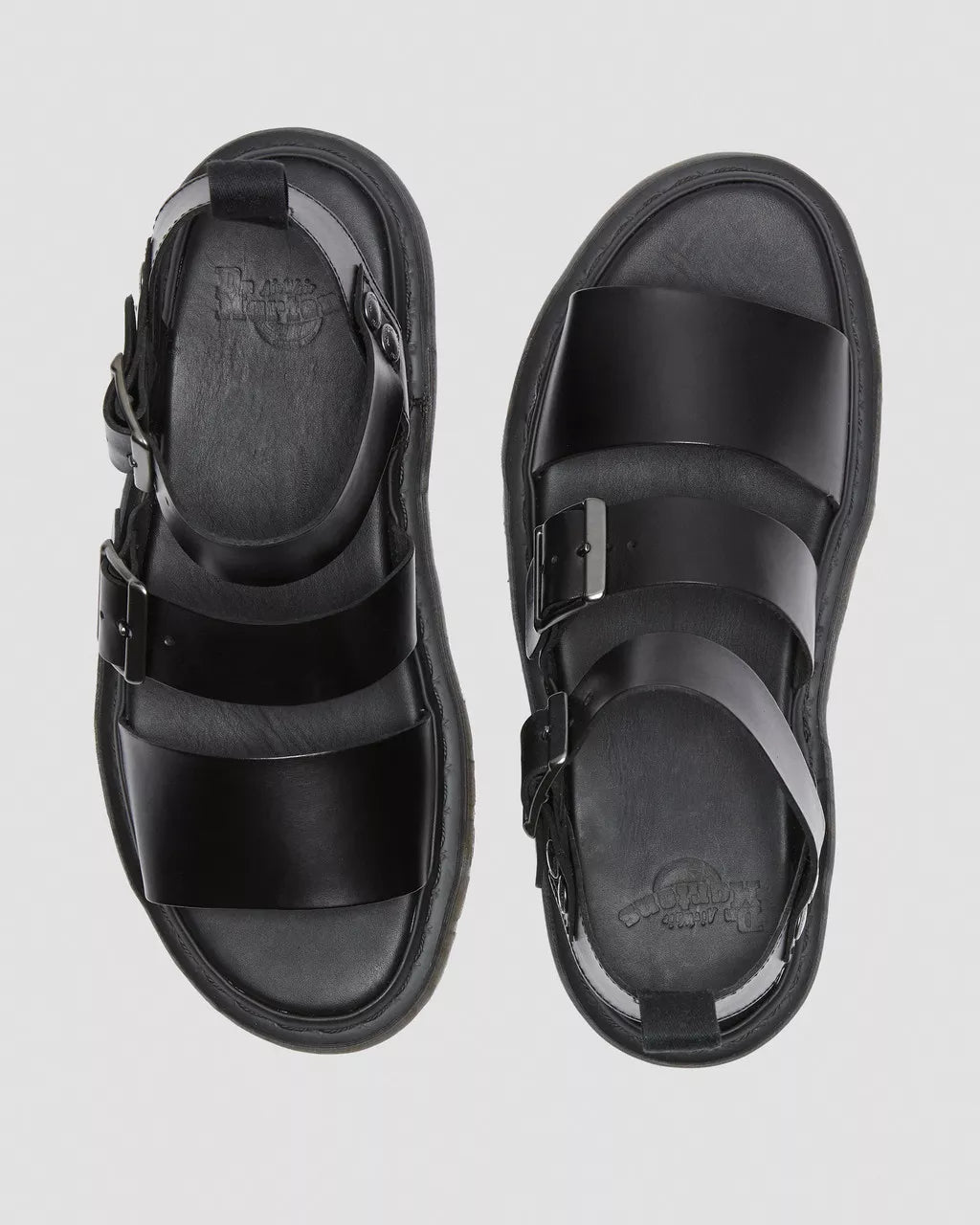DR MARTENS Gryphon Brando Leather Strap Sandals