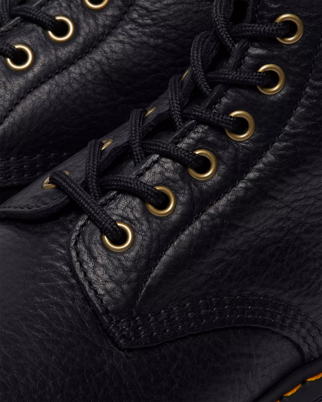 1460 Faux Fur Lined Grizzly Leather Lace Up Boots