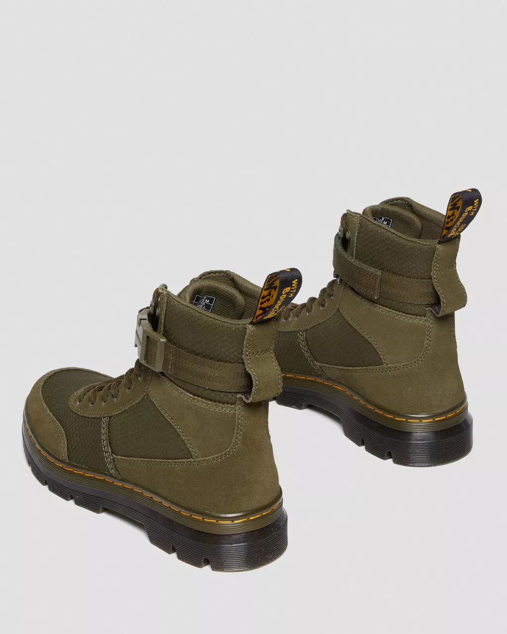 DR MARTENS Combs Tech Suede &amp; Nylon Utility Boots