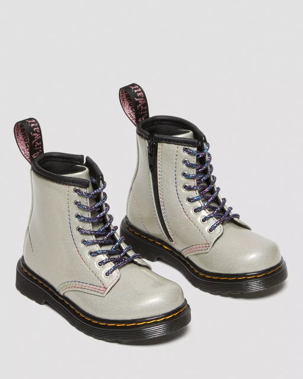 Toddler 1460 Sparkle Rays Lace Up Boots