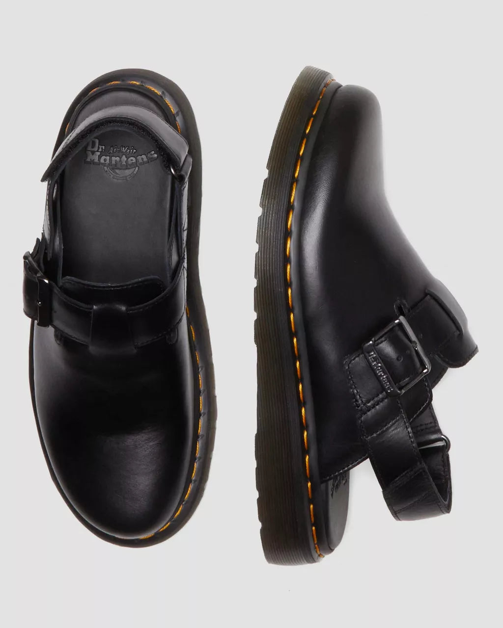 DR MARTENS Jorge II Brando Leather Slingback Mules