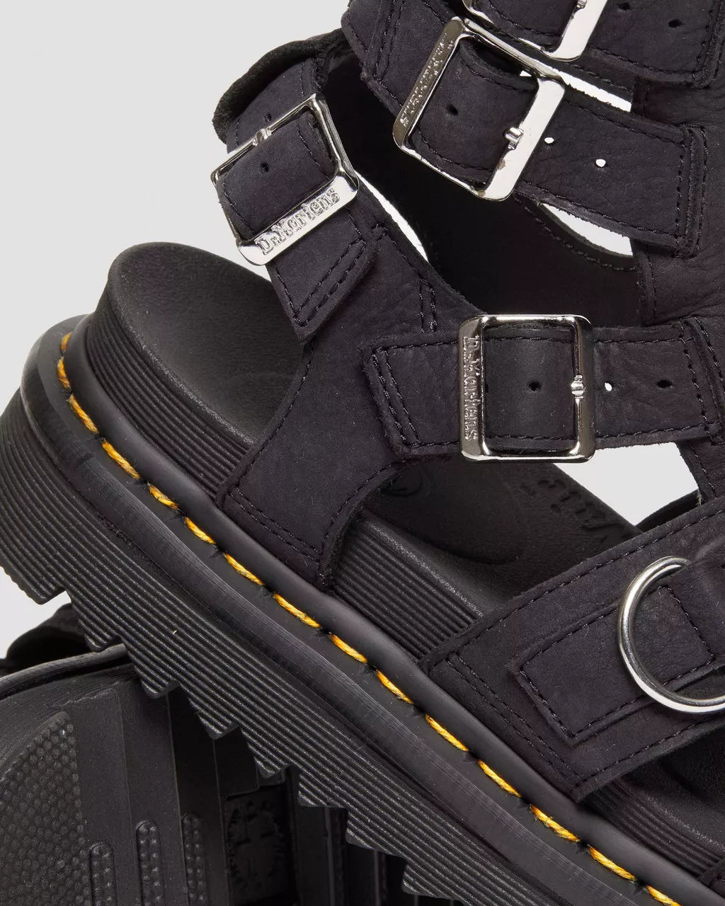 Olson Tumbled Nubuck Leather Gladiator Zip Sandals