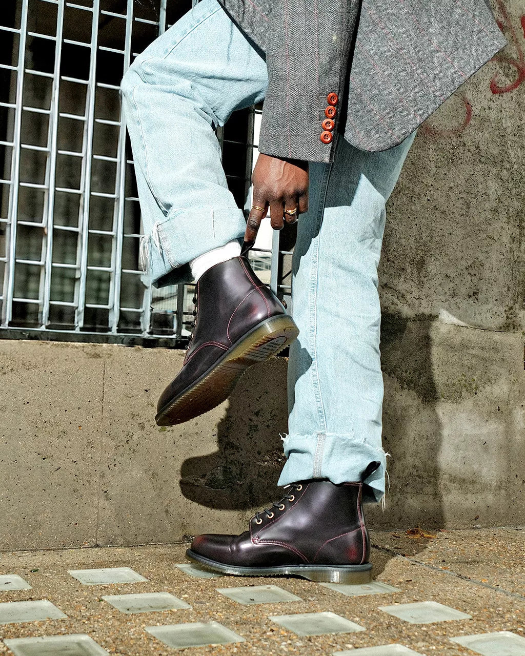 Emmeline Arcadia Leather Lace Up Boots
