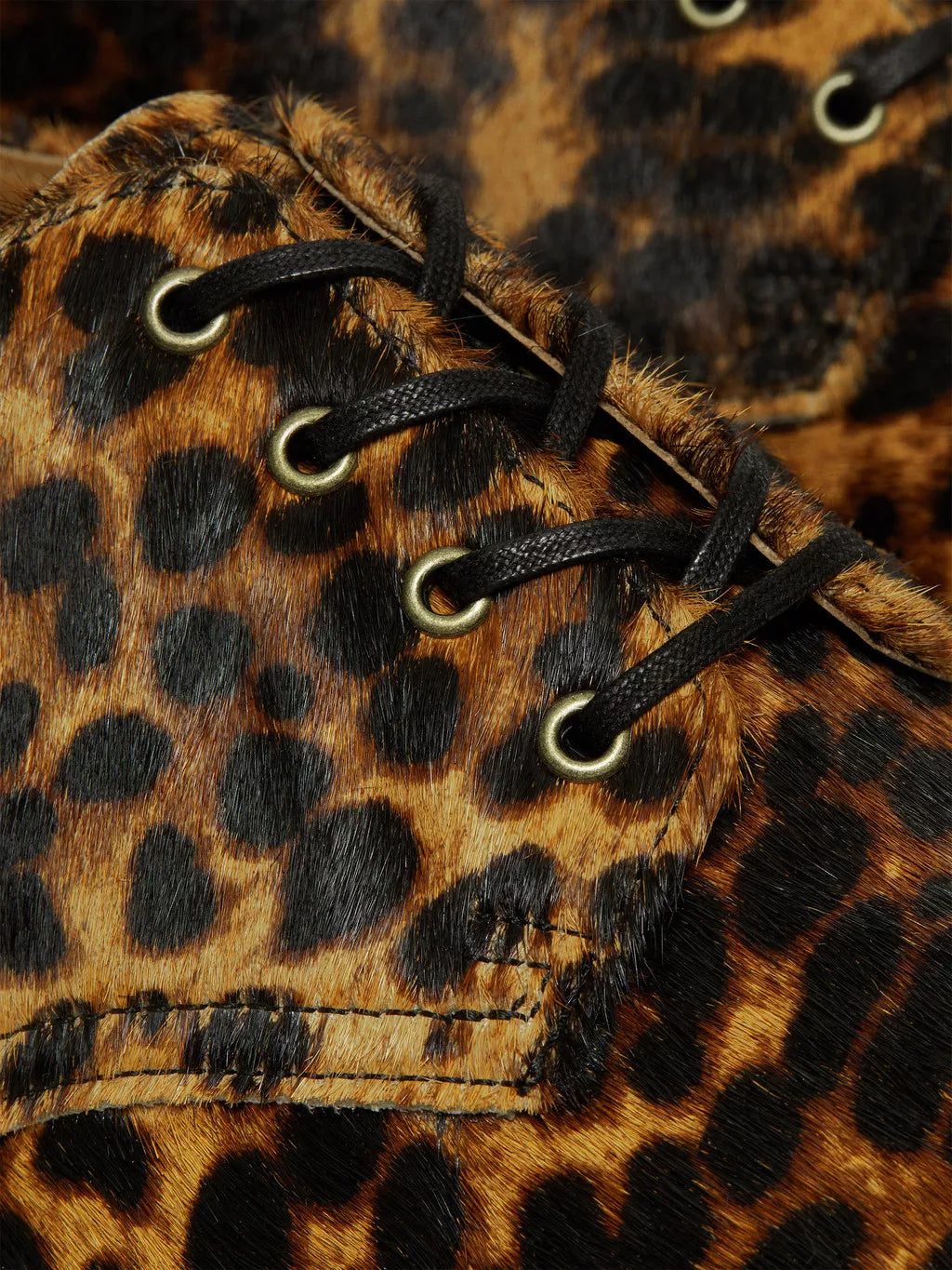 DR MARTENS Smiths Hair On Leopard Print Shoes