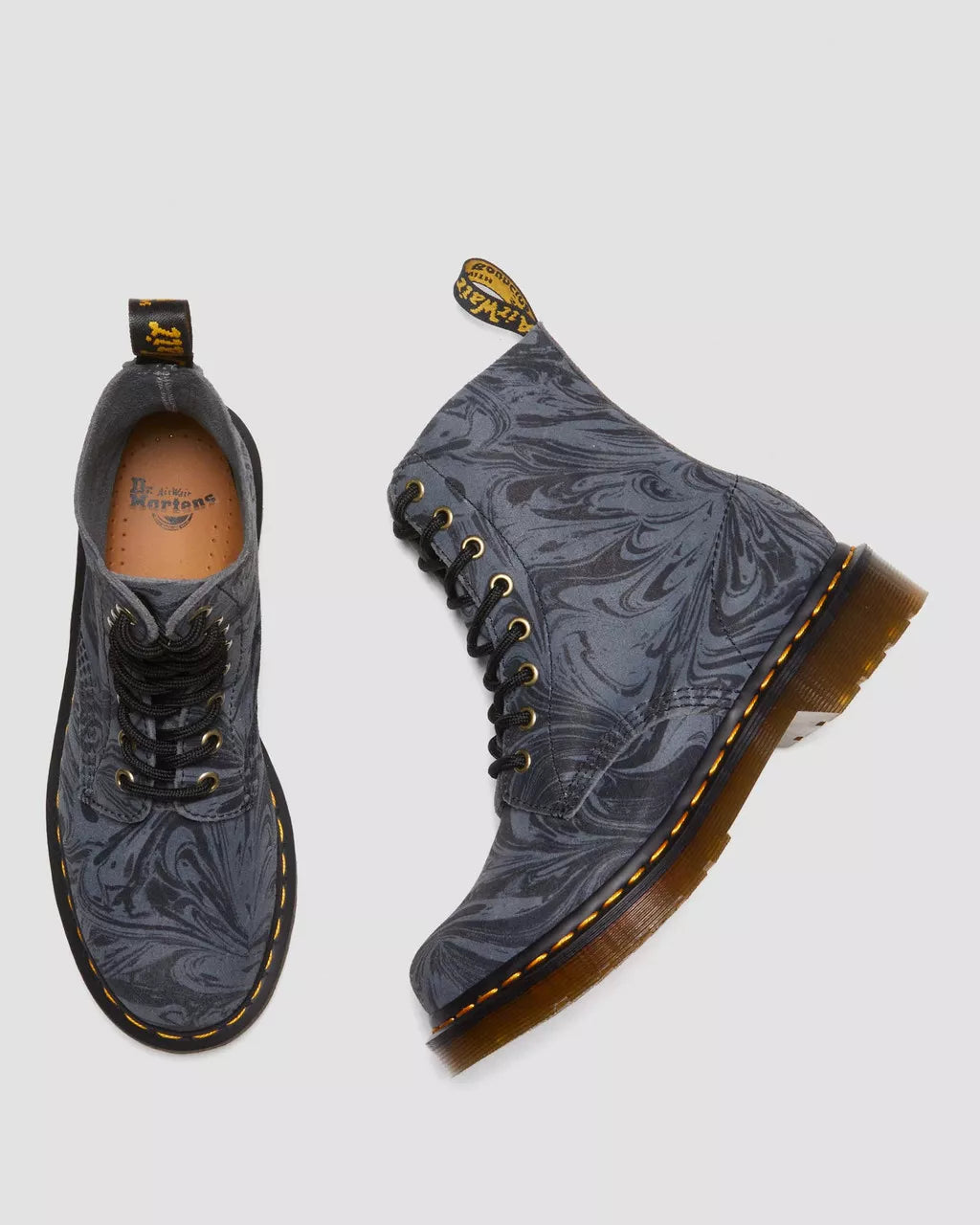 DR MARTENS 1460 Pascal Marbled Suede Lace Up Boots