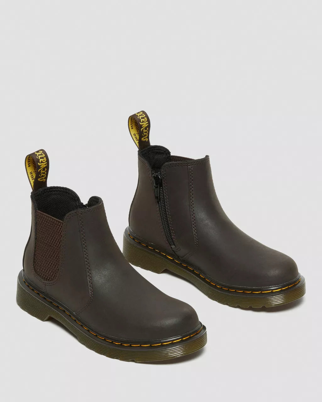 DR MARTENS 2976 JUNIOR LEATHER CHELSEA BOOTS