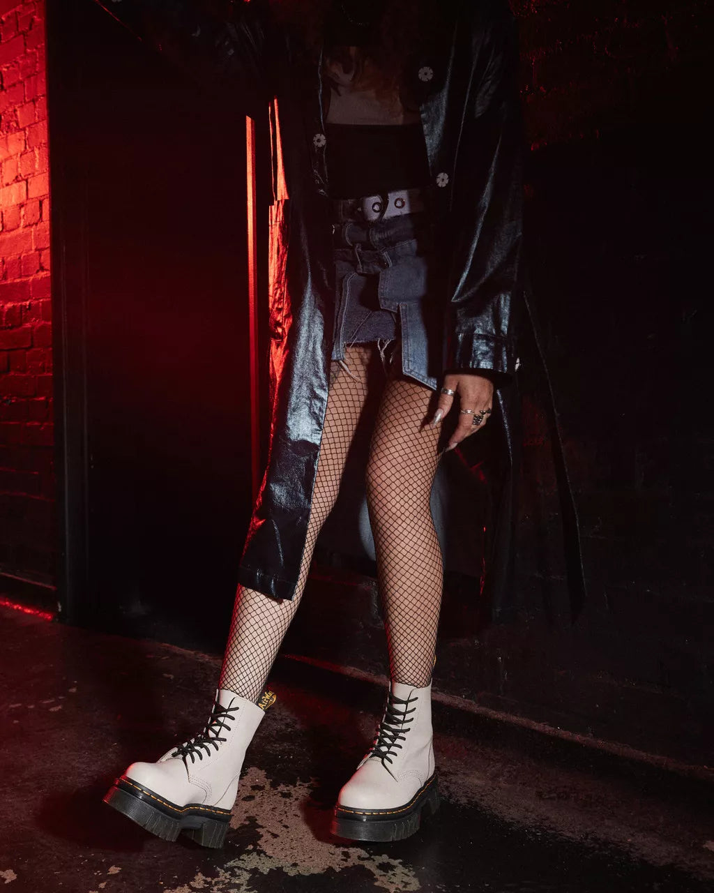 DR MARTENS Audrick Nappa Lux Platform Ankle Boots