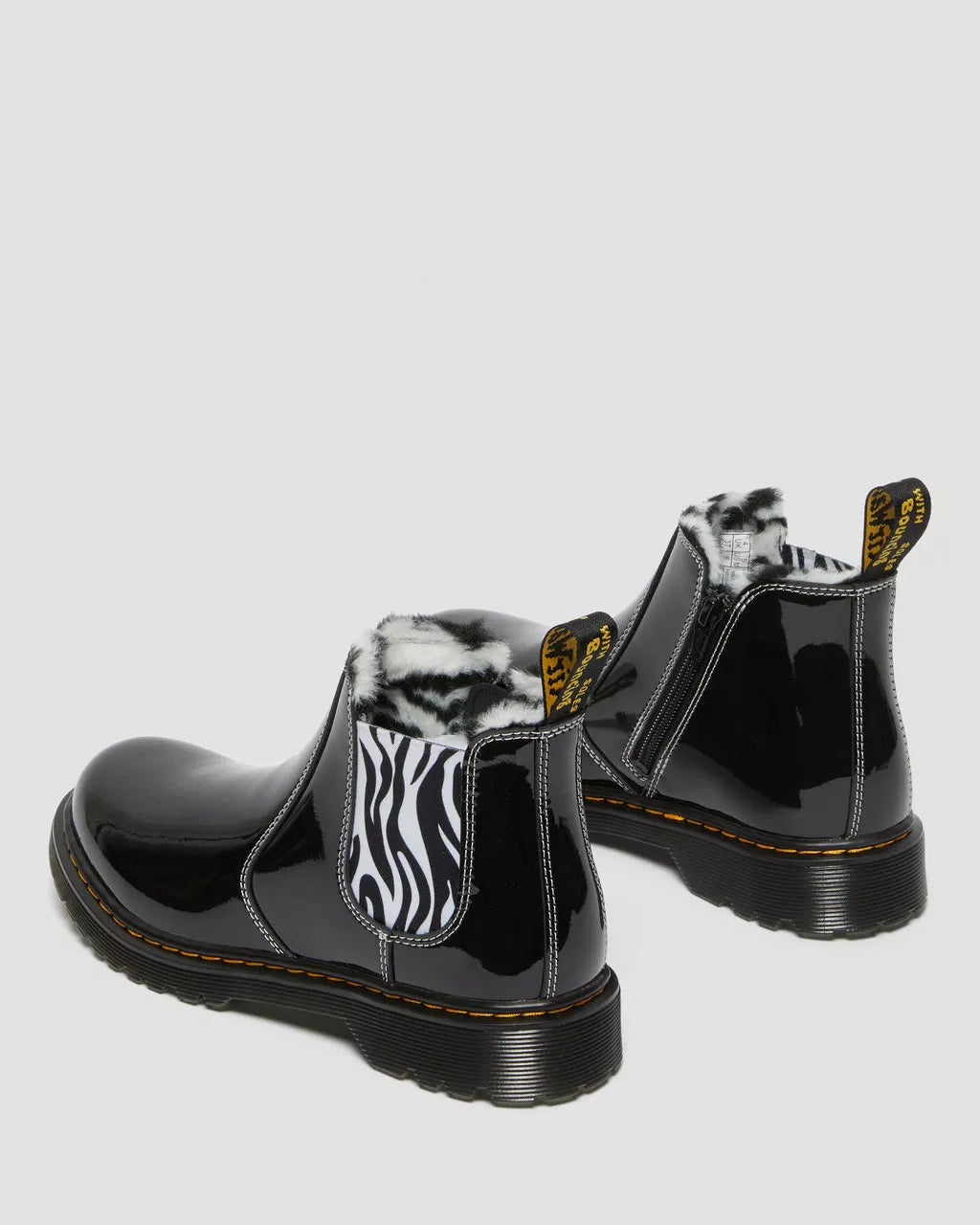 DR MARTENS Junior 2976 Leonore Patent Leather Chelsea Boots