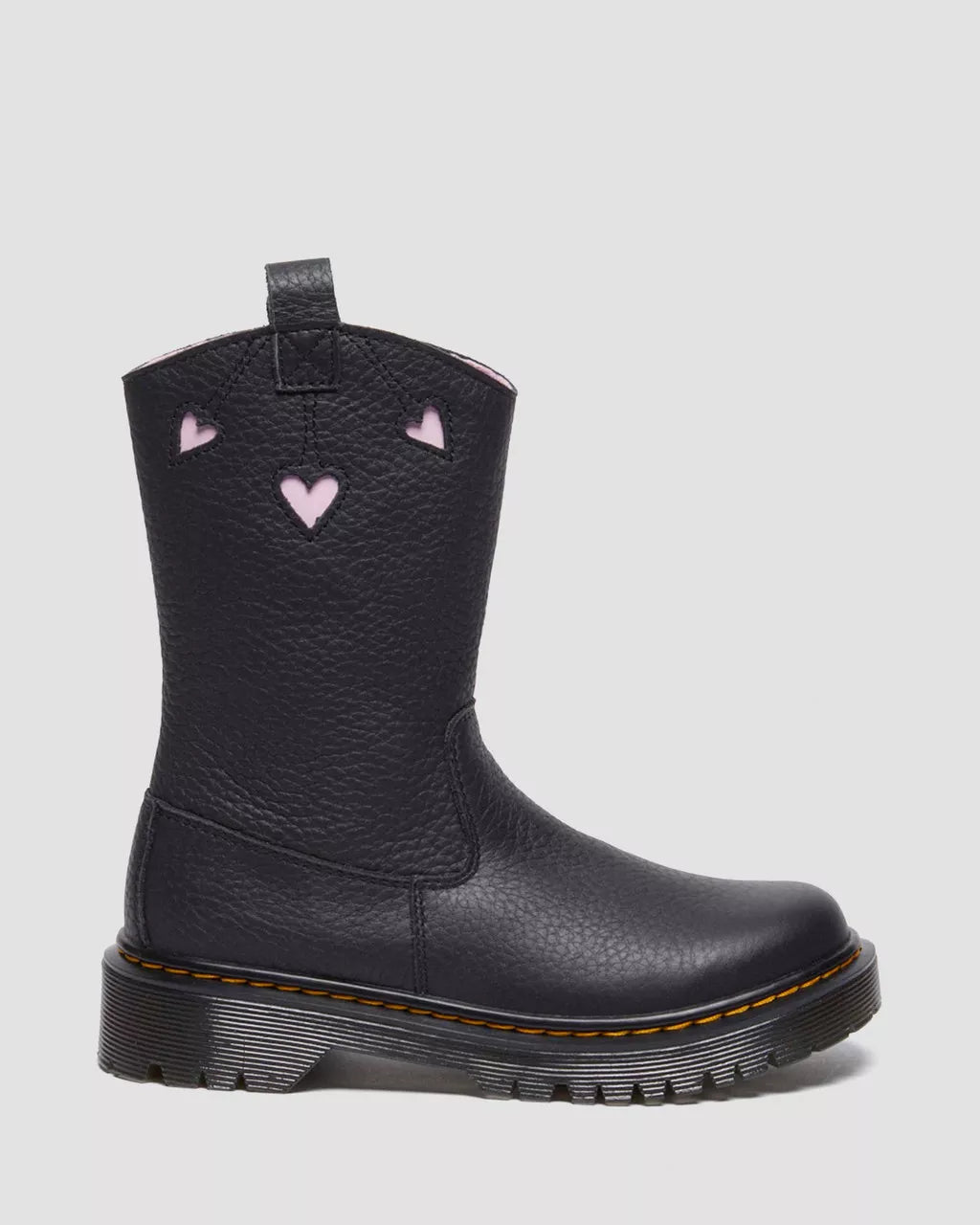 DR MARTENS Junior Bex Heart Pull-On High Boots